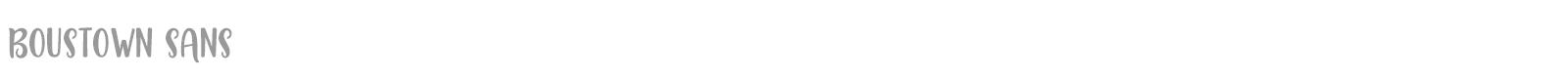 Boustown Sans font preview